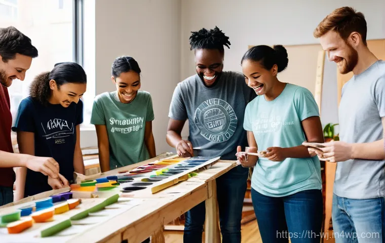 브랜드 스토리텔링의 혁신적 접근법 - A female entrepreneur, in her late 20s to early 30s, dressed in smart-casual business attire (e.g., ...
