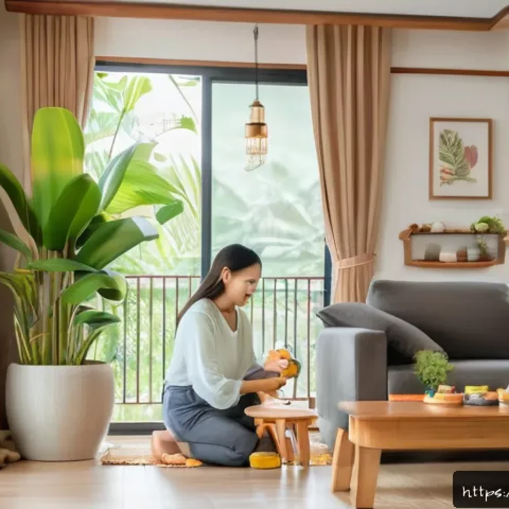 브랜드 스토리텔링을 위한 키 메시지 설정하기 - A modern Thai mother in casual clothing holding her smiling toddler wearing a clean diaper, standing...